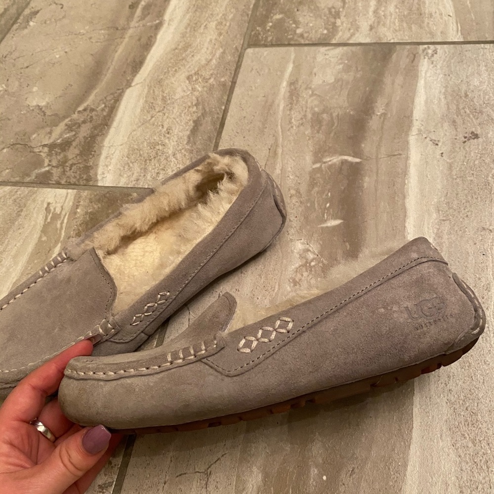 UGG® Ansley Suede Wool Lined Slippers